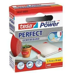 tesa Gewebeband Extra Power Perfect 56341-00031 19mmx2,75m rot