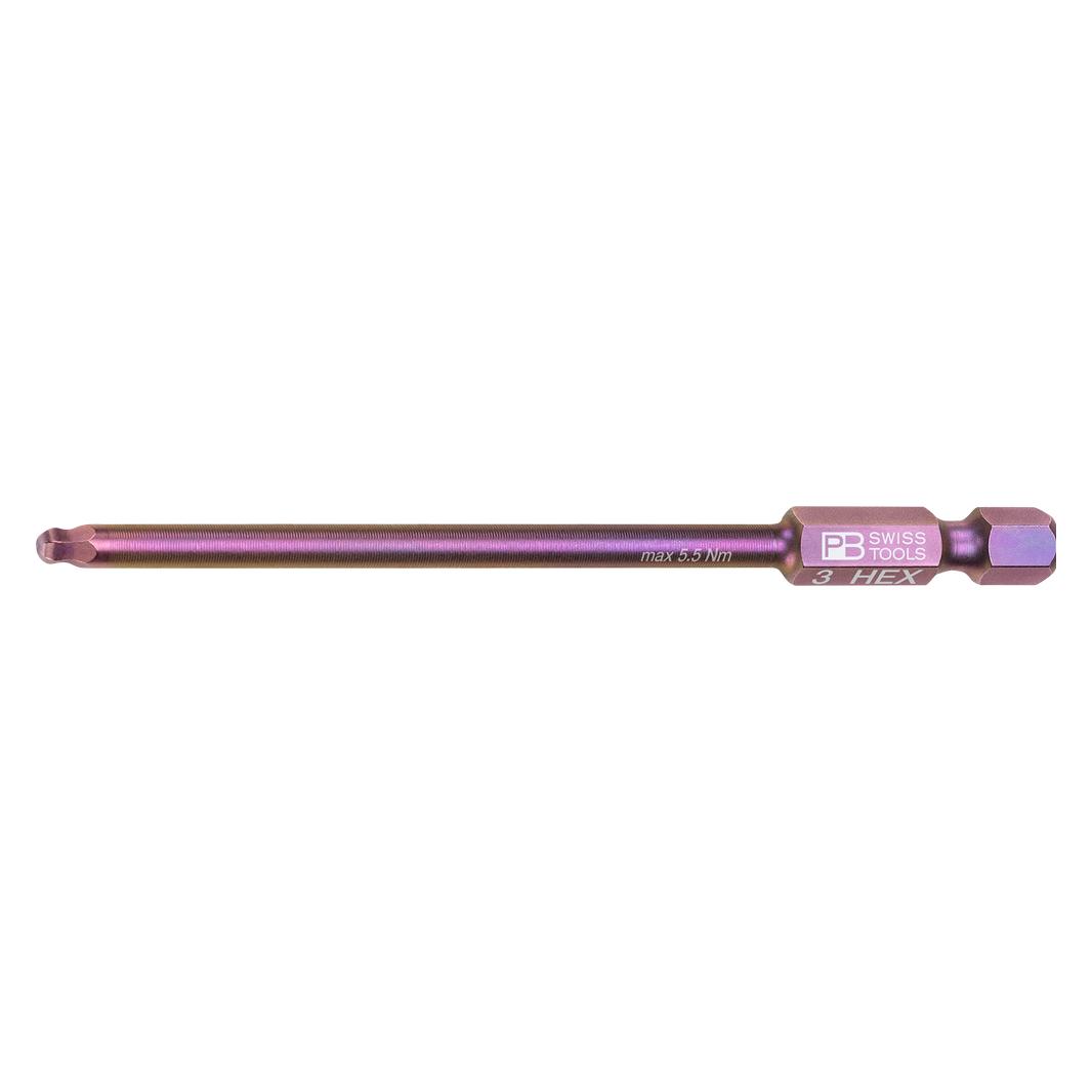 PB Swiss Tools Innensechskant-Bit PB E6.L212 Gr.3 (PB E6L.212/3-137257.0030)