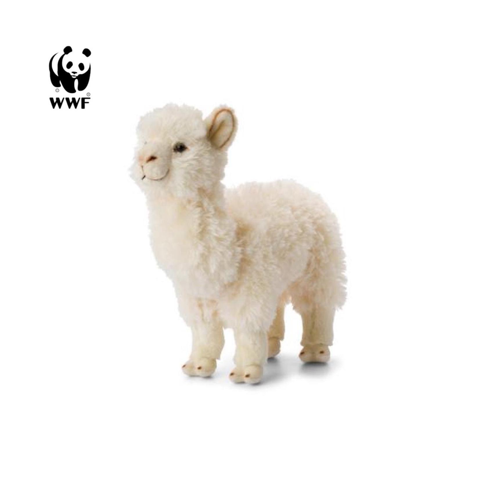 Plüschtier Alpaka (31cm, weiß) WWF lebensecht Kuscheltier Stofftier Alpaca Kamel Südamerika