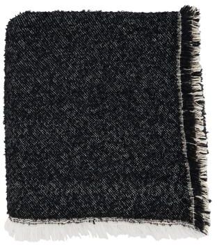 Saro Lifestyle Double the Style Reversible Fringe Throw Blanket