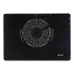 hama 00126808 Laptop-Kühler Slim, ultraflach, leise, leicht, bis 40 cm (15,6), Schwarz