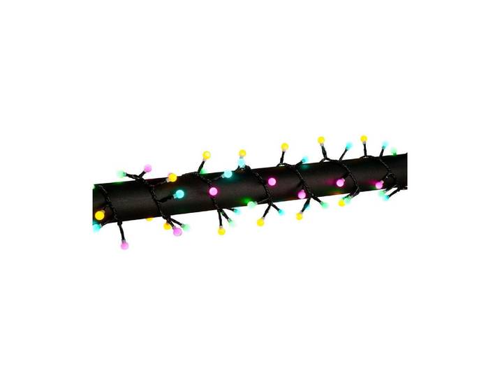 KONSTSMIDE Gartenleuchte LED Globe-Lichterkette Cluster 9.38m candy colour , bunt, Leuchten, Gartenleuchte