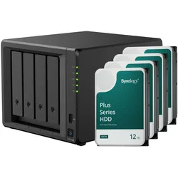 Synology DS925+ (4 x 12 TB, Synology HAT 33xx), NAS, Schwarz