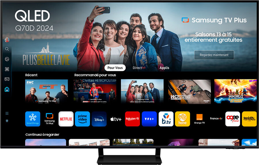 Samsung Q70D TQ75Q70DAT, 190,5 cm (75"), 3840 x 2160 Pixel, QLED, Smart-TV, WLAN, Schwarz