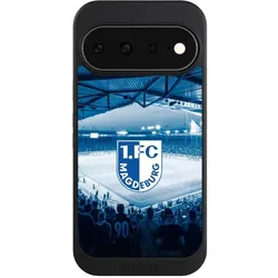 Nivocase Hülle für Google Pixel 11 Handyhülle NIVOcore Case Schwarz Stadion 1. FC Magdeburg 1. FCM (Google Pixel 11), Smartphone Hülle, Schwarz