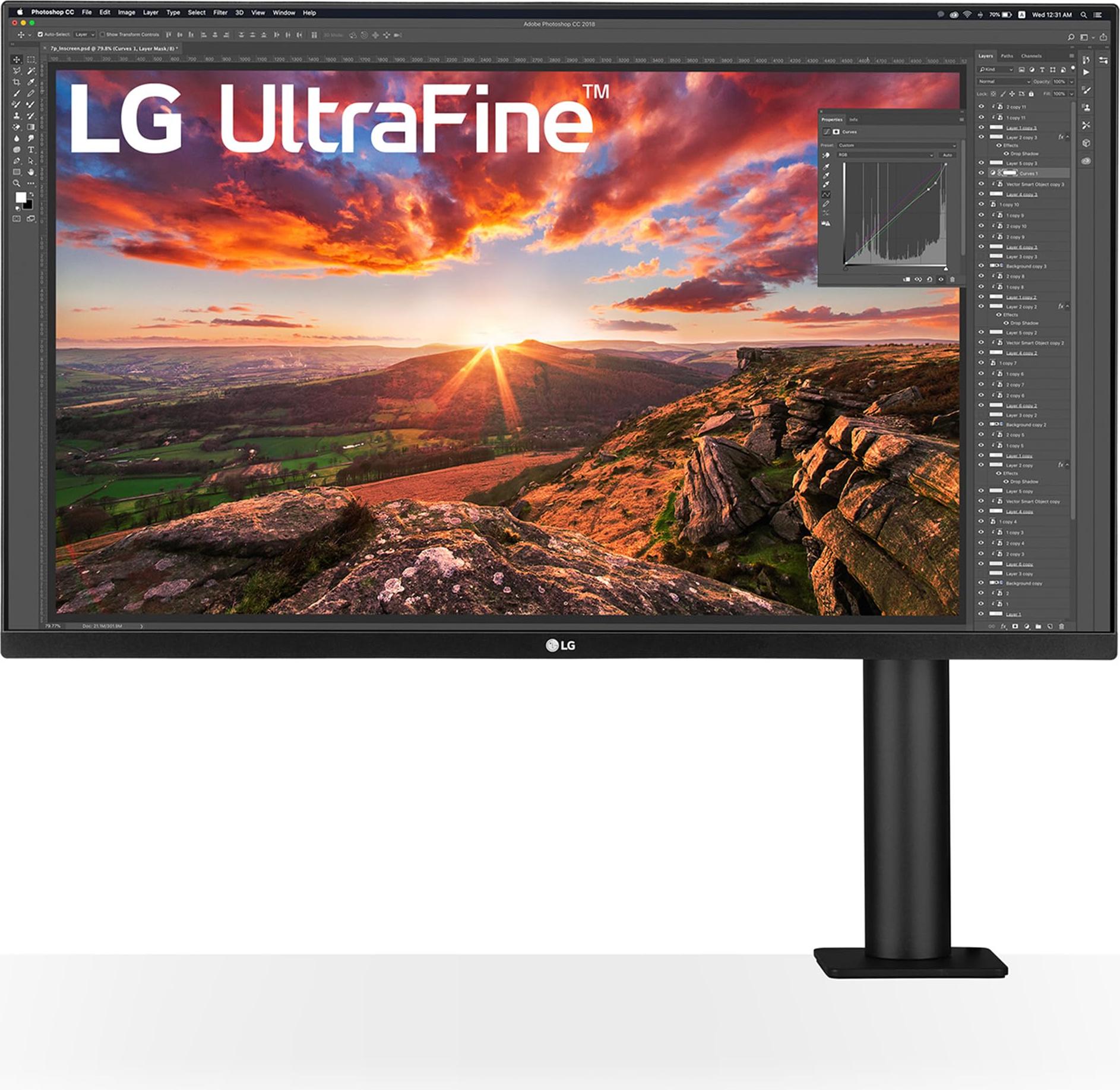 LG 32UN880K-B, 80 cm (31.5"), 3840 x 2160 Pixel, 4K Ultra HD, LCD, 5 ms, Schwarz