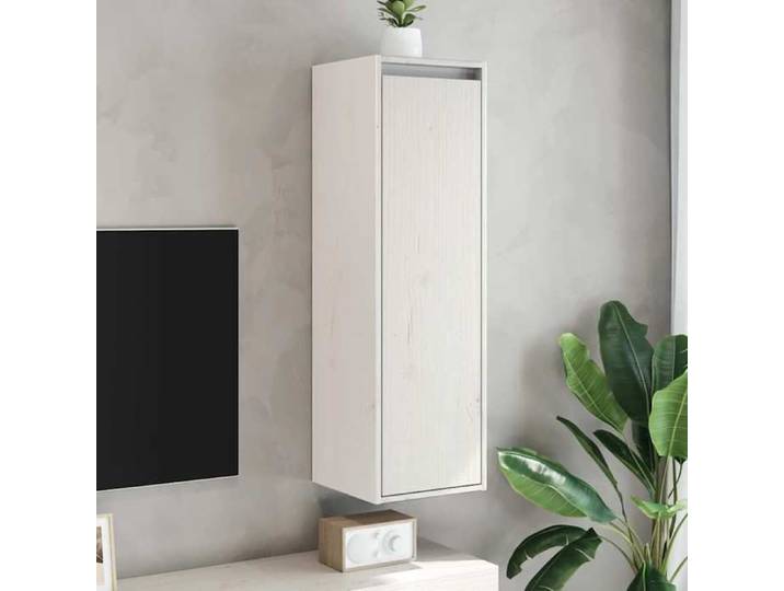 2x Bois de Pin Massif Armoires Murales Armoires Flottantes Armoires Suspendues Meubles de Rangement Salon Maison 813508
