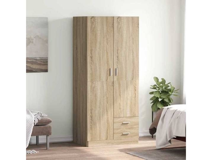Garde-robe - Solide - Armoire penderie - grande espace - Chêne sonoma 80x52x180 cm Aggloméré LH41072024444