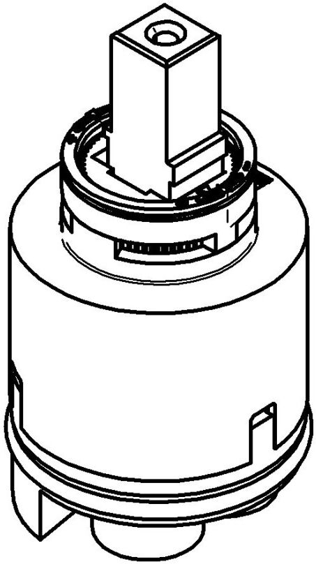 Grohe EICHELBERG Keramik-Kartusche 440569 40mm integr. Temperatur- und Mengenbegrenzung, 44056900 44056900