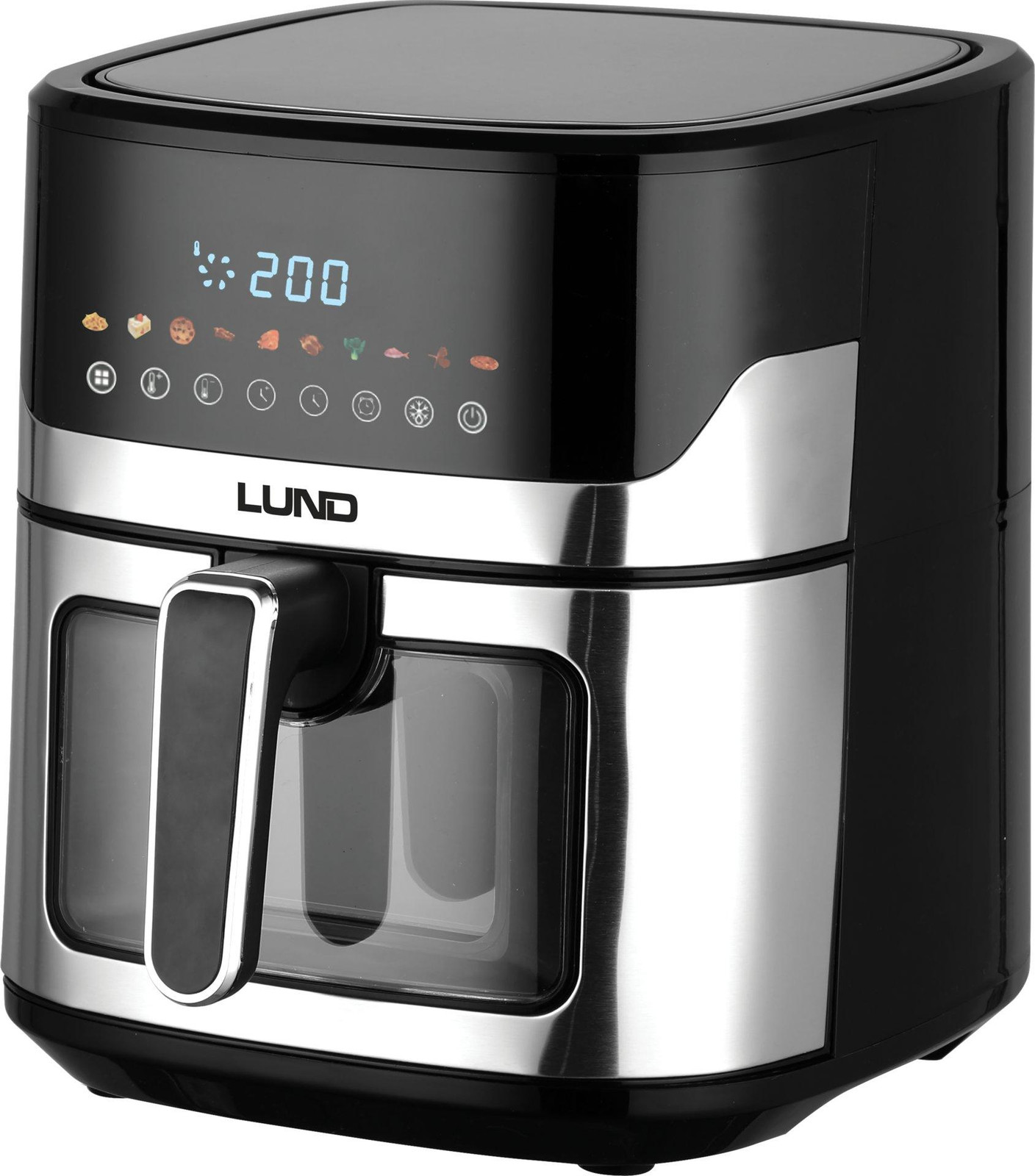 LUND Heetluchtfriteuse met mini-oven, 6,5 liter, 1600 watt
