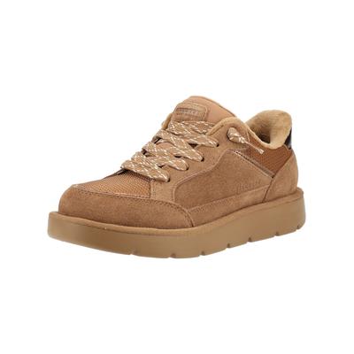 Sneaker SKECHERS "Skechers Sneaker Leder", Damen, Gr. 40, braun, Leder, Schuhe Sneaker