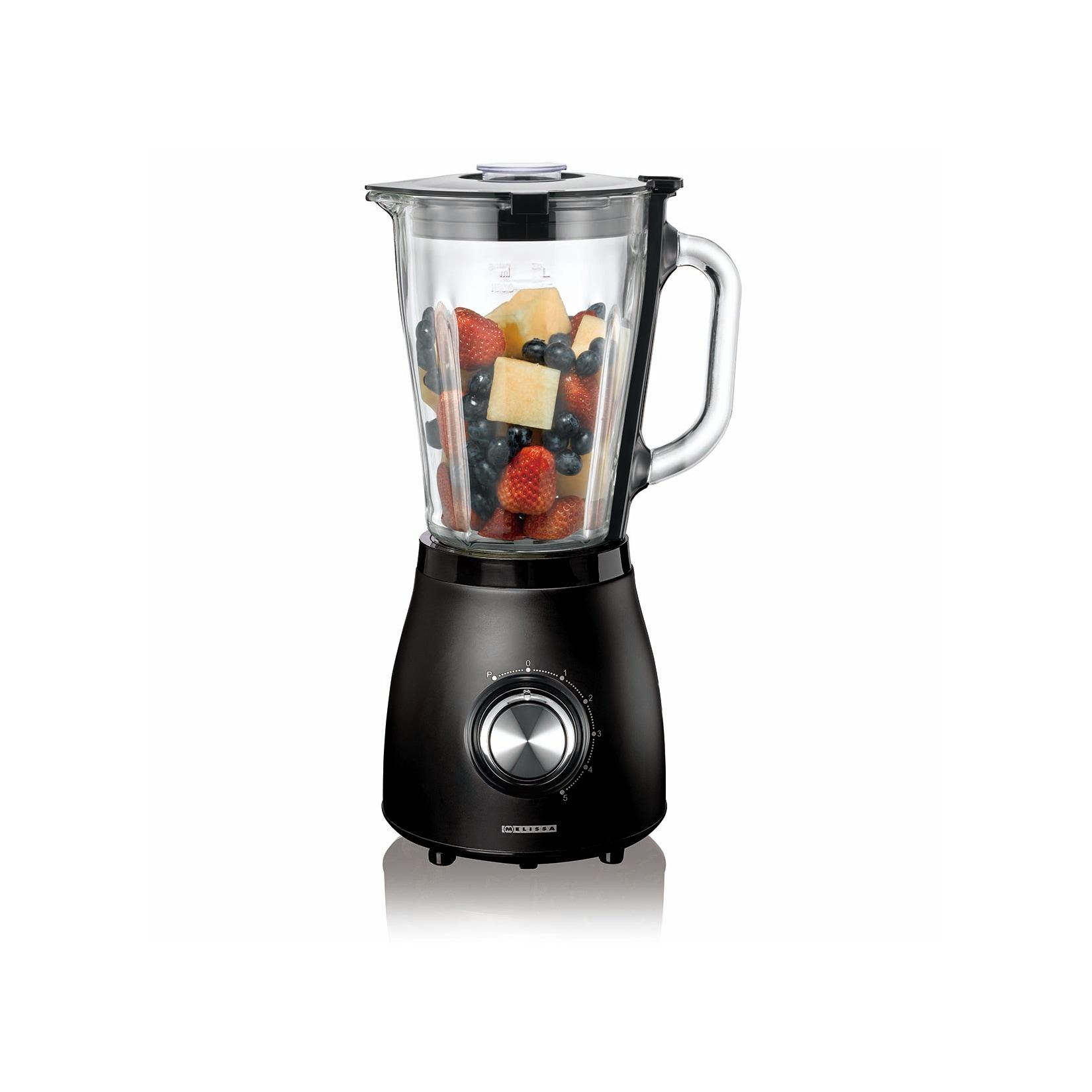 Melissa Mixer 1,5L Glaskrug Spray 500W Matt Schwarz