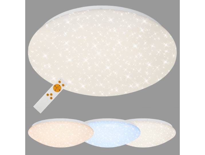 BRILONER Verb - Plafondlamp met sterrenhemel effect - dimbaar plafonniére - met afstandsbediening - CCT - 22W - Ø 39cm