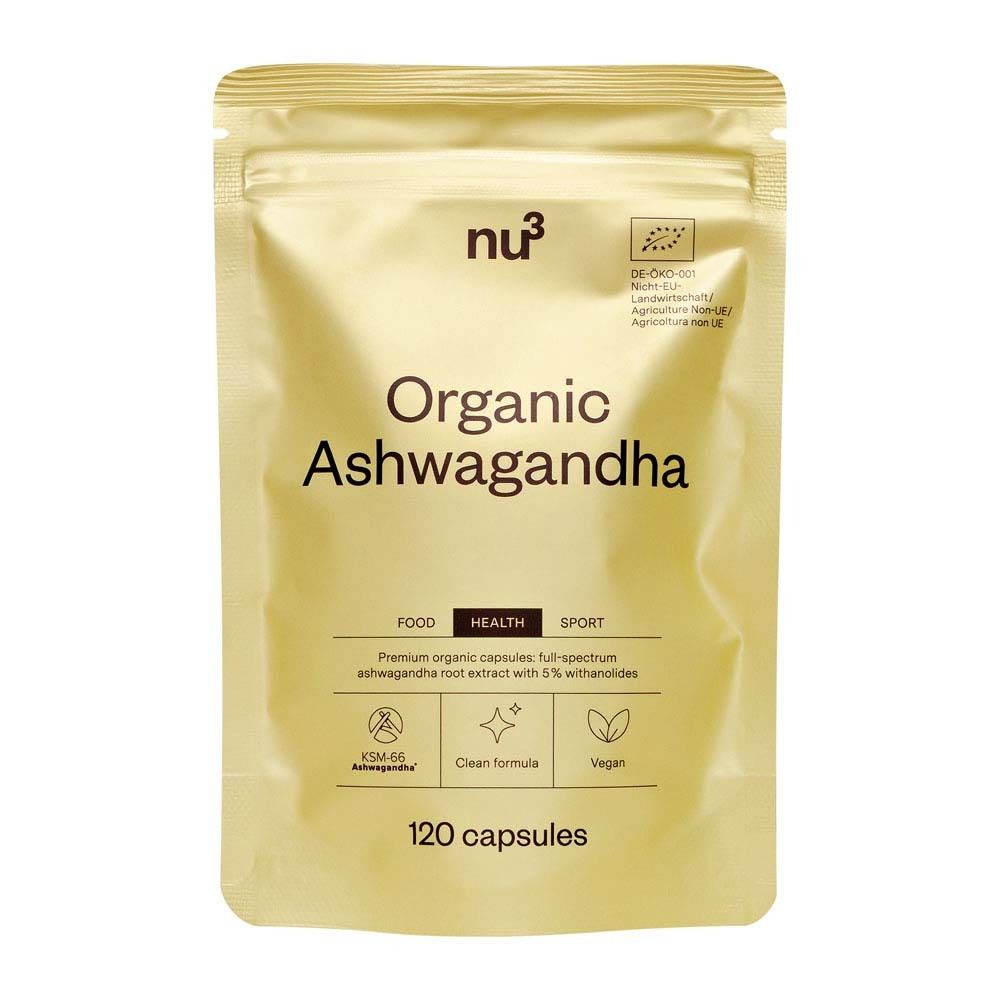 nu3 Organic Ashwagandha 120 St Kapseln