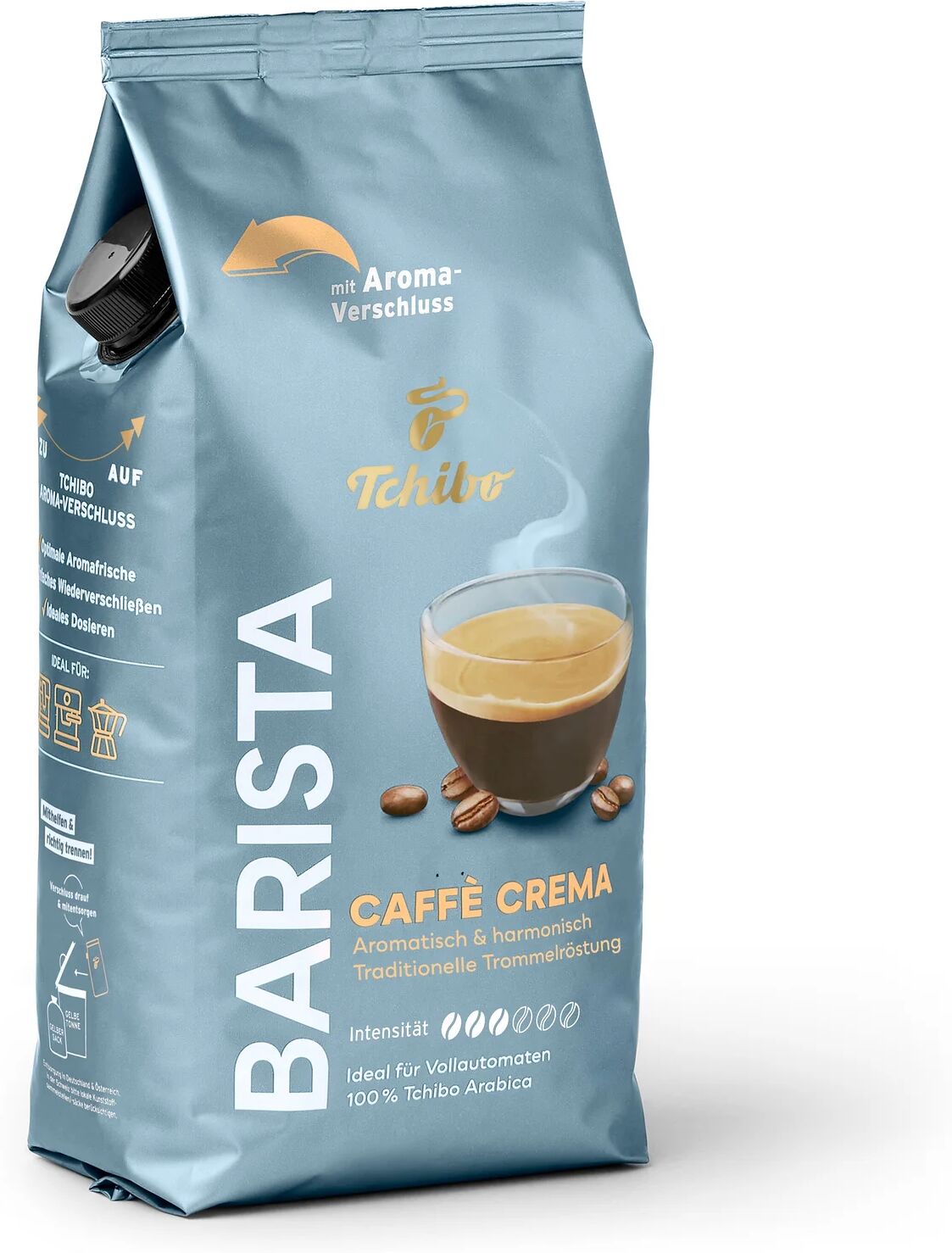 Tchibo - Barista Caffè Crema - 1 kg Ganze Bohne - Intensität: 3/6