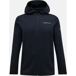 PEAK PERFORMANCE Herren Kapuzensweat M Light Zip Hood-BLACK, Größe M in Schwarz Schwarz