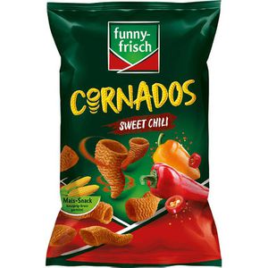 funny-frisch Chips Cornados Sweet Chili Style, Maischips, 80g