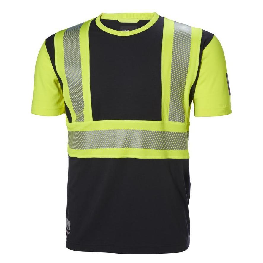 Helly Hansen Workwear Marškinėliai su šviesą atspindinčiais elementais HELLY HANSEN ICU, geltoni/juodi XL (XL) (79271_369-XL)