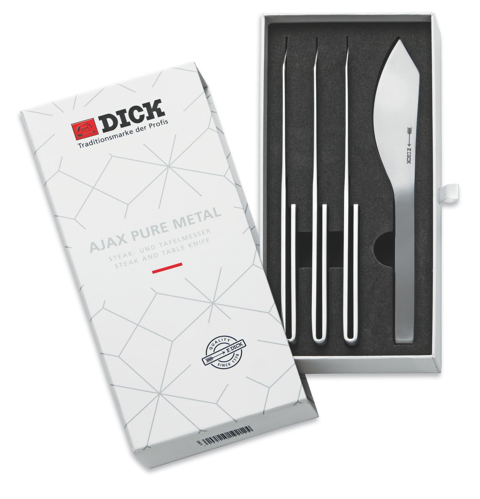 F. DICK Set van steakmessen en tafelmessen