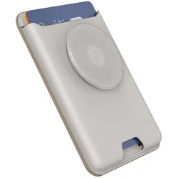 PopSockets POPS807193 Kartenhalter, Smartphone Halterung, Weiss, Beige