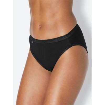 Jazz-Pants Slips, Damen, Gr. 42, 3 Stk., schwarz, 95% Baumwolle, 5% Elasthan, Unterhosen