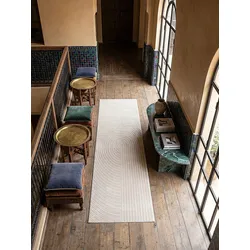Läufer Kurzflor Beige 80x300 cm - ERESMA   Kadima Design