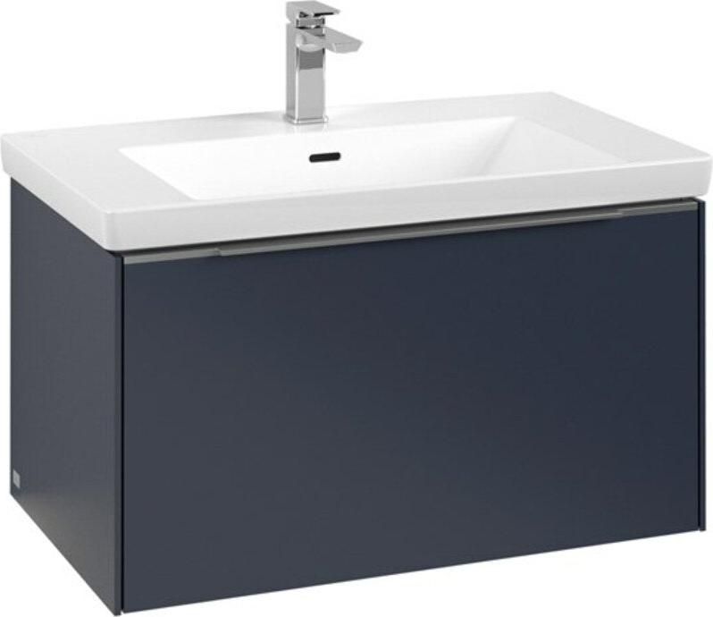 V&B Waschtischunterschrank Subway 3.0 77,2x42,9x47,8cm, m LE/Gr AL gl, Mar bl.