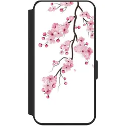Nivocase Klapphülle für Samsung Galaxy S24 Handyhülle aus Kunst Leder NIVOflip schwarz Asien Japan (Samsung Galaxy S24), Smartphone Hülle, Schwarz