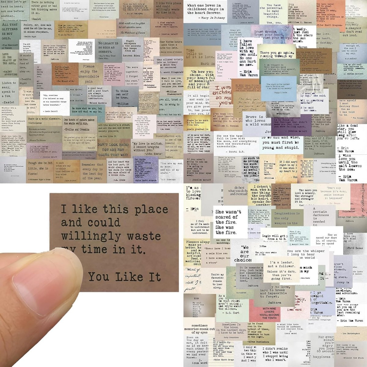 180 Stuks Vintage Motivatie Stickers voor Scrapbooking, Dagboek en Bullet Journal met Inspirerende Woorden