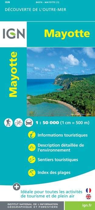 Carte détaillée - Mayotte   IGN