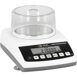 PCE Digitalwaage BT 200, 210g, Präzisionswaage, Windschutz, Teilung 0,001g