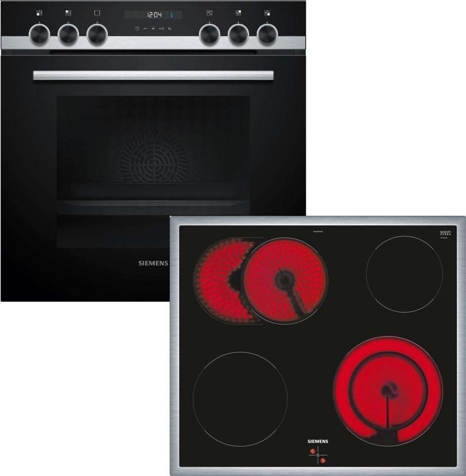Siemens EQ521KT22B Ed EB-Herdset (BC) EA64RGNA1E + HE517GBS3 + HZ538000 Glaskeramik