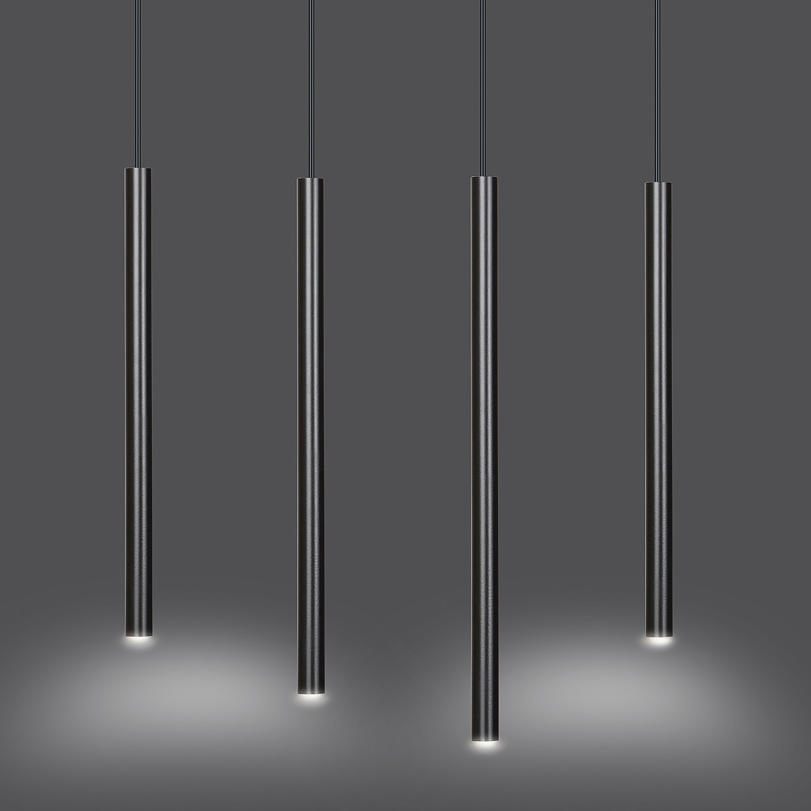 home24 Hanglamp Selter type B zwart, metaal, G9