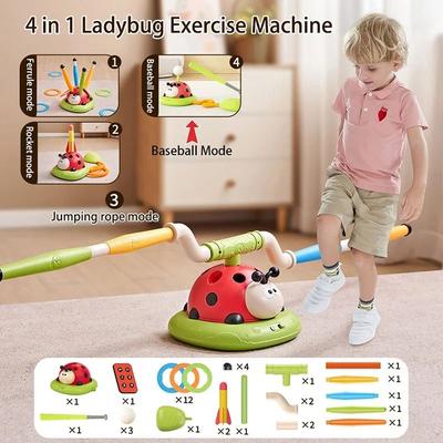 Uplifted Finds Ladybug 3 in 1 Multifunction Sport Game Skip, Toss & Rocket Launcher 4 In 1