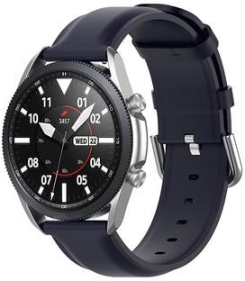 Everyday Crate Galaxy Watch 3 41mm Leather Watch Band 20mm Replacement Strap For Samsung Galaxy Watch Active Active2 And More navy Blue