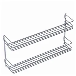metaltex Gewürzregal "Pepito" 2 Etagen 36 x 8 x 19 cm, für Schranktür