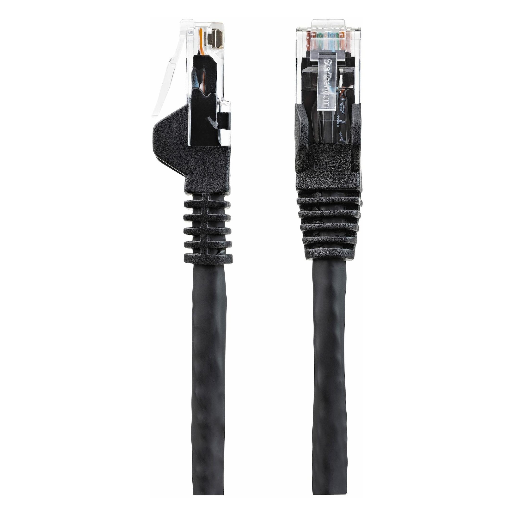 StarTech com N6LPATCH15MBK, 15 m, Cat6, U/UTP (UTP), RJ-45, RJ-45 (U/UTP, CAT6, 15 m) (N6LPATCH15MBK)