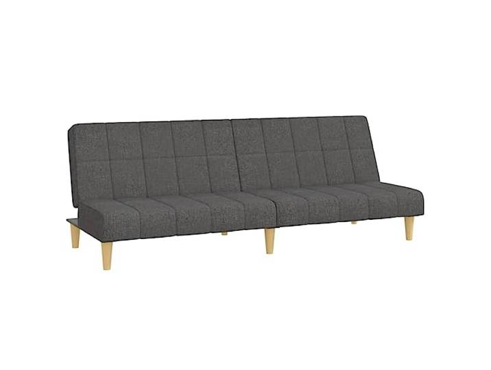 GHVBNMF Schlafsofa 2-Sitzer Dunkelgrau Stoff Klappsofa Couch 200x84,5cm Funktionale 2-in-1 Couch mit umklappbarer Rückenlehne, ideal für Gästezimmer, Studentenzimmer oder kleine Wohnungen.
