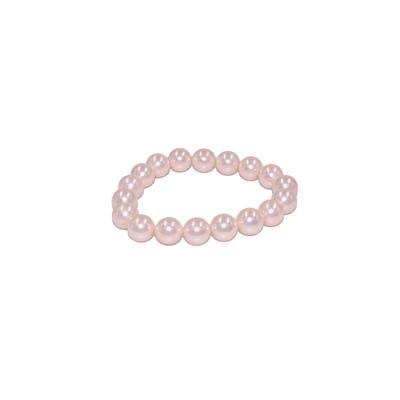 Armband FIRETTI "Schmuck Geschenk Armschmuck Armkette", rosa (champagner), Armbänder, Damen, 20cm, Perlen Silikon, Perlen, Silikon, Armband, Made in Germany - mit Muschelkernperle