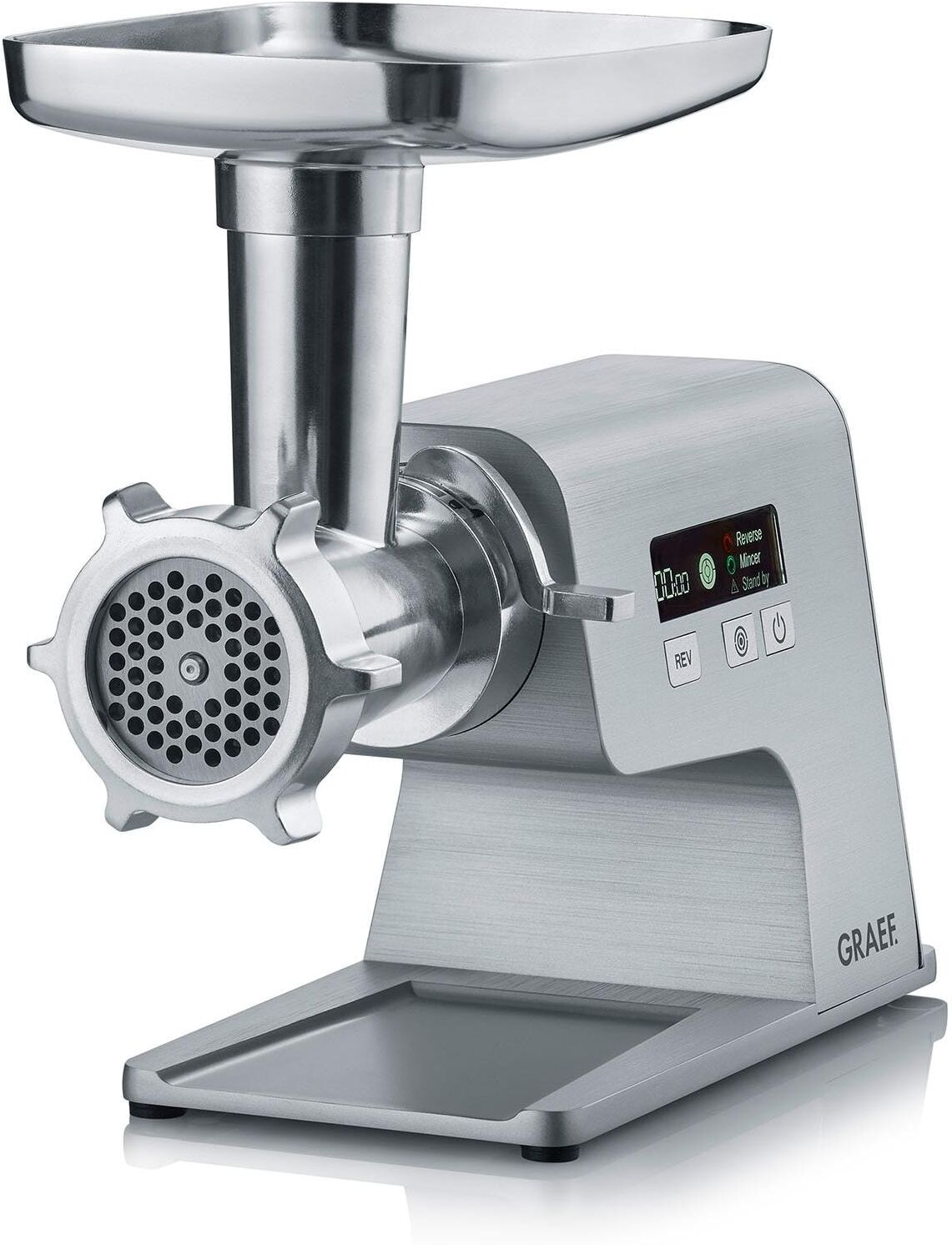 GRAEF Fleischwolf "FW 500 400-2500 W", silber, B:15,3cm H:35,5cm T:30,4cm, Zerkleinerer, Fleischwolf silber Einheitsgröße