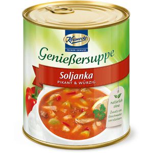 Keunecke Fertiggericht Genießersuppe Soljanka, mit geschmortem Gemüse & Schweinefleisch, 400 ml