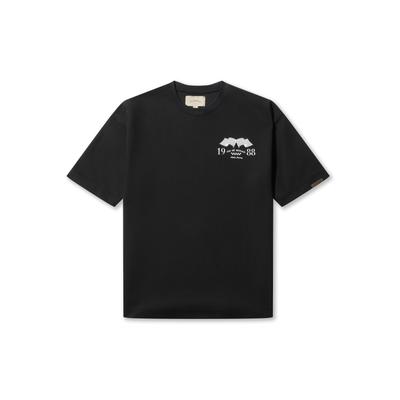 T-Shirt PAS DE MONACO "Pas De Monaco SENNA88 T-SHIRT", Herren, Gr. M, schwarz, 100% Baumwolle, bedruckt, normal, Rundhals, Shirts T-Shirt