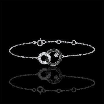 Edenly Armband DÃ¤mmerschein - Mondduett - Schwarze und weiÃŸe Diamanten