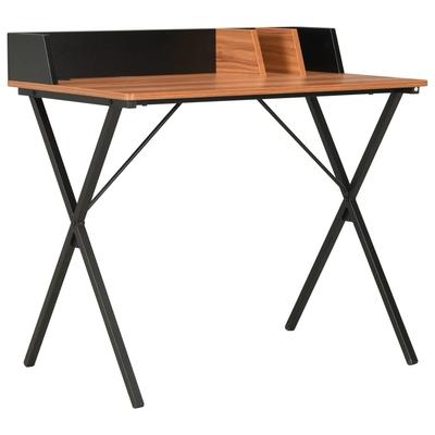 Helloshop26 - Schreibtisch Tisch Arbeitsplatz Computermöbel Arbeitszimmer 80 x 50 x 84 cm schwarz 02_0023928