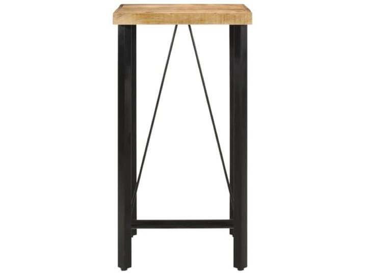 KDACVBMG Bartisch 55 x 55 x 107 cm Massivholz Mangobaum und Eisen Massives Mangoholz, stabiler Eisenrahmen, robuste Oberseite, einzigartige Holzmaserung, benutzerfreundliche Verwendung