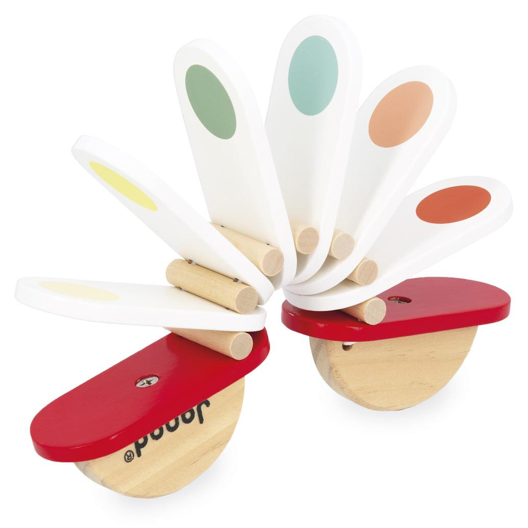 Janod Clac Clac kleurrijk houten muziekinstrument voor kinderen