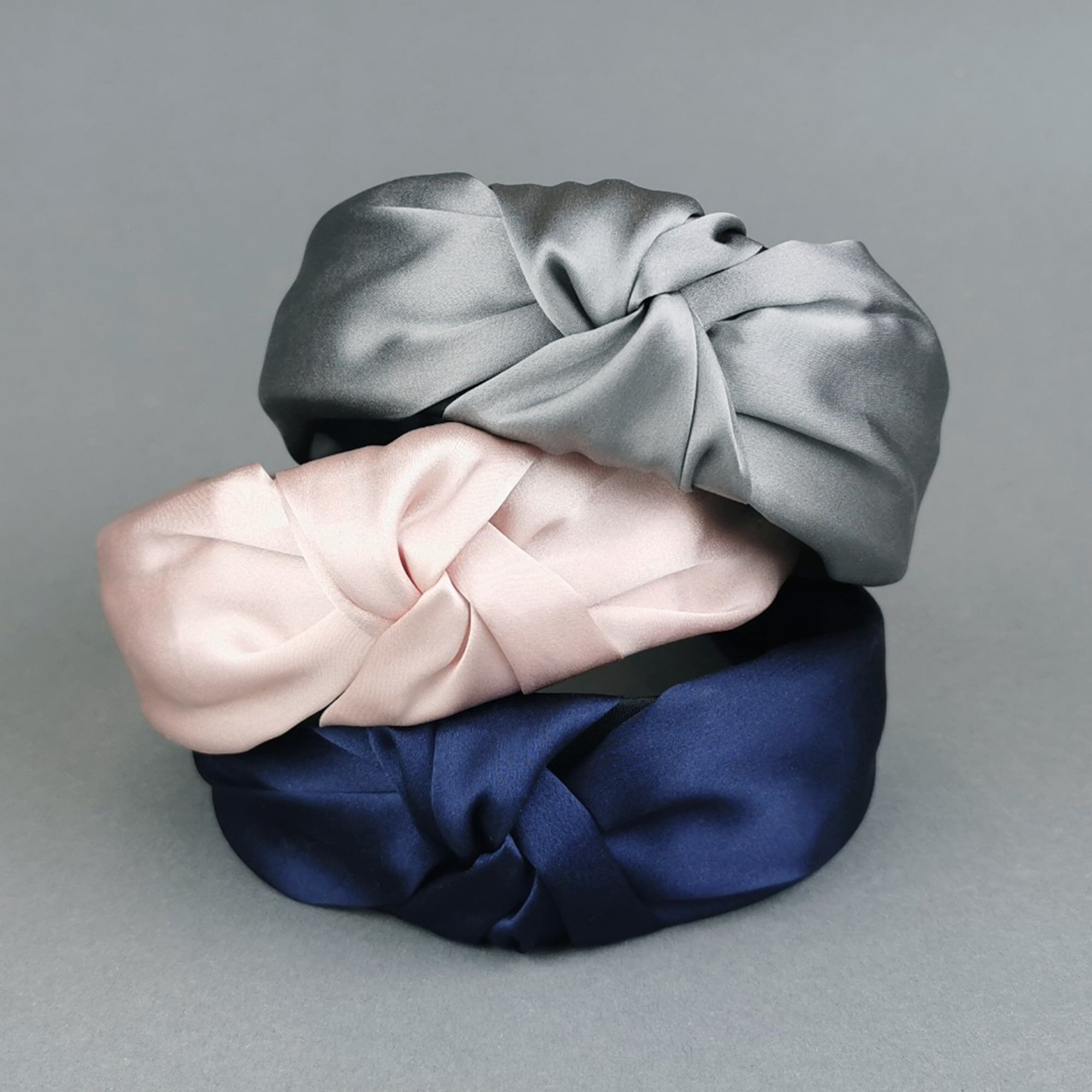 Diadem AILORIA "Set Hairband und Scrunchie S DELICAT & DOUX", Damen, grau, Modetücher Diadem