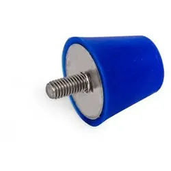 Silikon-Anschlagpuffer mit Schraube, Edelstahl (256-25-M6-25-55-BL)