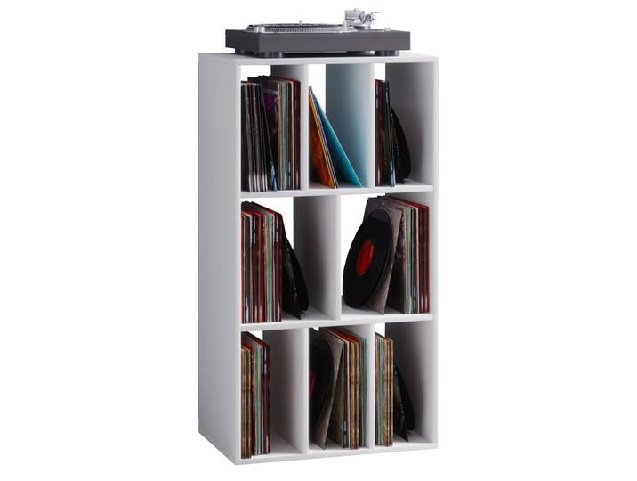 VCM LP-Regal SCHALTINO, Weiß, Holznachbildung