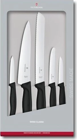 Victorinox Swiss Classic Küchenset, schwarz, 5 Teile